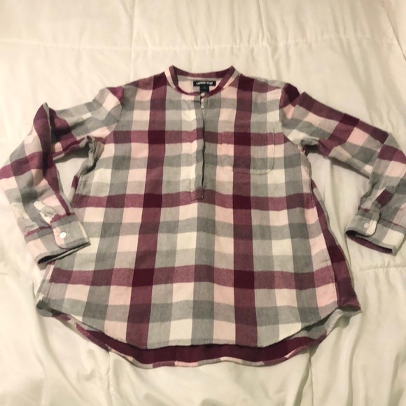 Lands' End Other - Lands’ End soft flannel pajama top in plaid